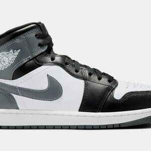 Nike Air Jordan 1 Mid Shoes Black Iron Grey White DQ8426-001 Sz: 13 | NWB